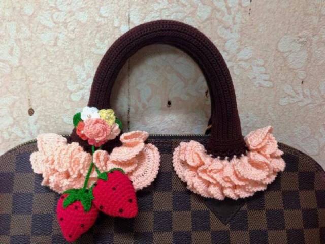 ไหมหุ้มหูกระเป๋า คอลเลคชั่น สีชมพู