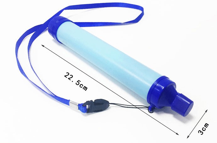 ที่กรองน้ำพกพา เข้าค่าย เดินป่า แคมปิ้ง เบา พกพาง่าย outdoor เดินป่า แถมชุดใช้งาน