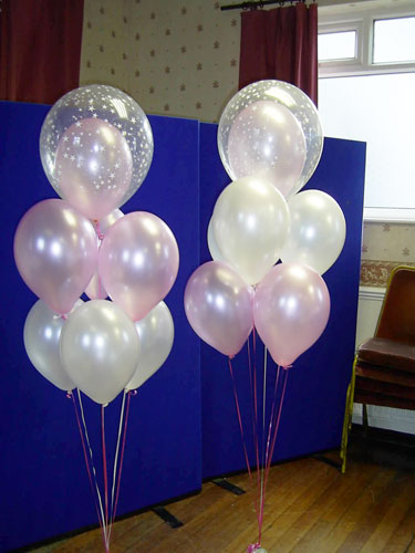 ลูกโป่งกลมสีใส พิมพ์ลายดาว ไซส์ 12 นิ้ว แพ็คละ 10 ใบ (Round Balloons 12" - Printing Star Clear latex balloons)