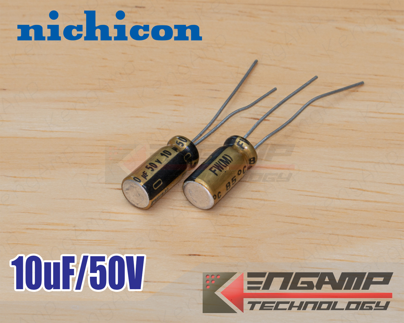 (10ตัว) [E-CAP] 10uF/50V 85 C Nichicon FW(M) 5x11mm P=2mm