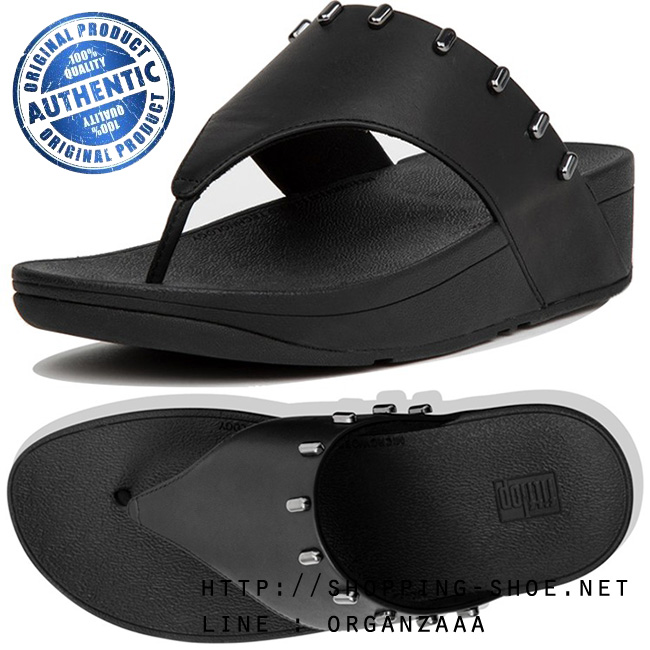 Fitflop Olive Art Stud Leather Black ของแท้ นำเข้าจาก USA และ UK