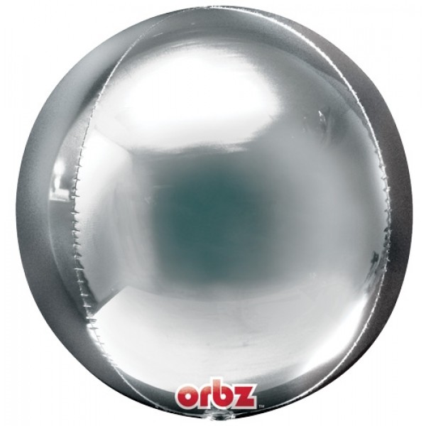 ลูกโป่งฟอลย์ ทรงกลมลูกบอลสีเงิน ไซส์ 22" ORBZ SILVER/ Item No.TQ-A2820199 แบรนด์ Qualatex