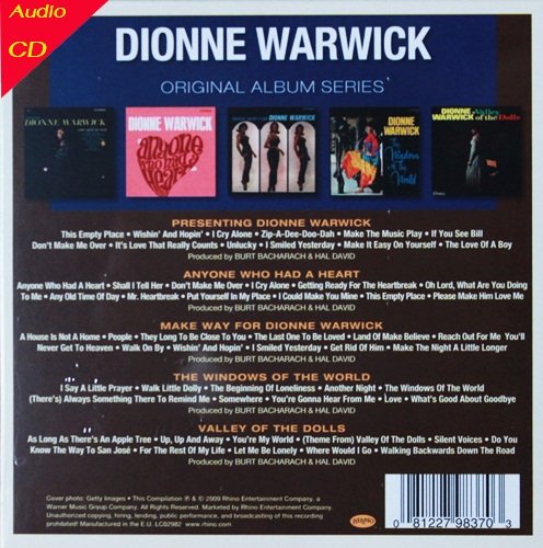 Dionne Warwick - Boxset 5cd N.