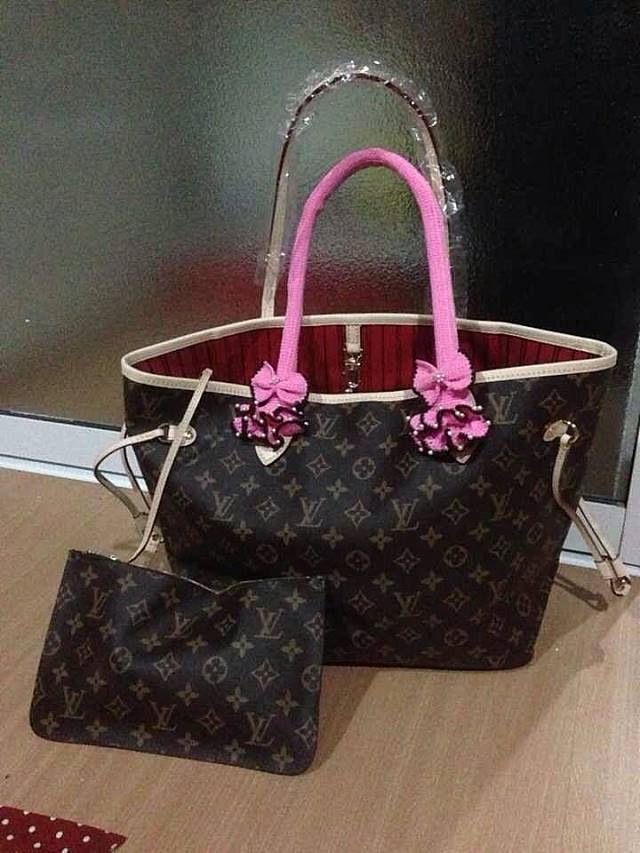 ไหมหุ้มหูกระเป๋า คอลเลคชั่น สีชมพู