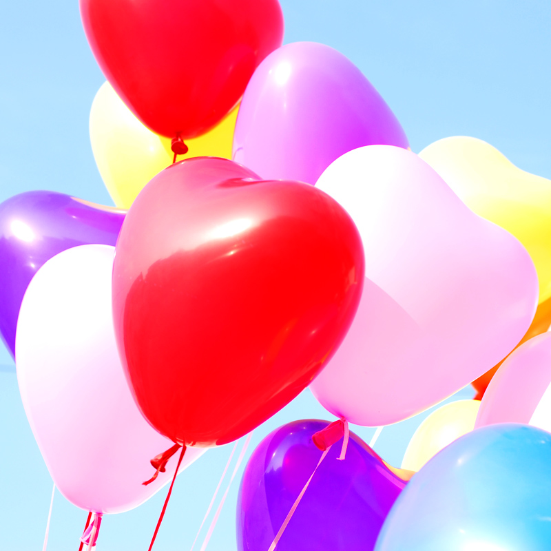 ลูกโป่งหัวใจ สีมาตรฐาน คละสี ไซส์ 11 นิ้ว แพ็คละ 10 ใบ (Heart Latex Balloon - Mixed Standard Color 11")