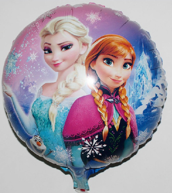 ลูกโป่งฟลอย์การ์ตูน เจ้าหญิงโฟรสเซนต์ทรงกลม - Round shape Frozen Princess Foil Balloon / Item No. TL-A097