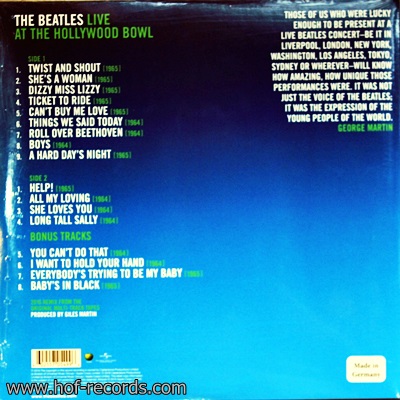 The Beatles - Live At The Hollywood Bowl Eight Days A Week 2Lp N.
