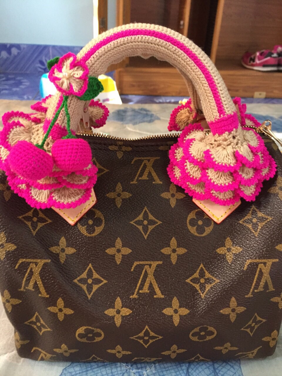 ไหมหุ้มหูกระเป๋า คอลเลคชั่น สีชมพู