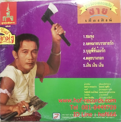 LP ชาย เมืองสิงห์ + เพลิน พรหมแดน - สลับกันร้อง พิพิธภัณฑ์เพลงลูกทุ่ง ปก VG+ แผ่น VG++