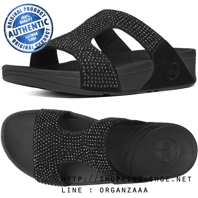 Fitflop Rokkit Slide Black Diamond ของแท้ นำเข้าจาก USA และ UK