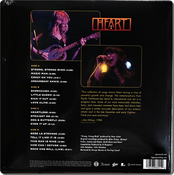 Heart - Greatest Hits 1Lp New