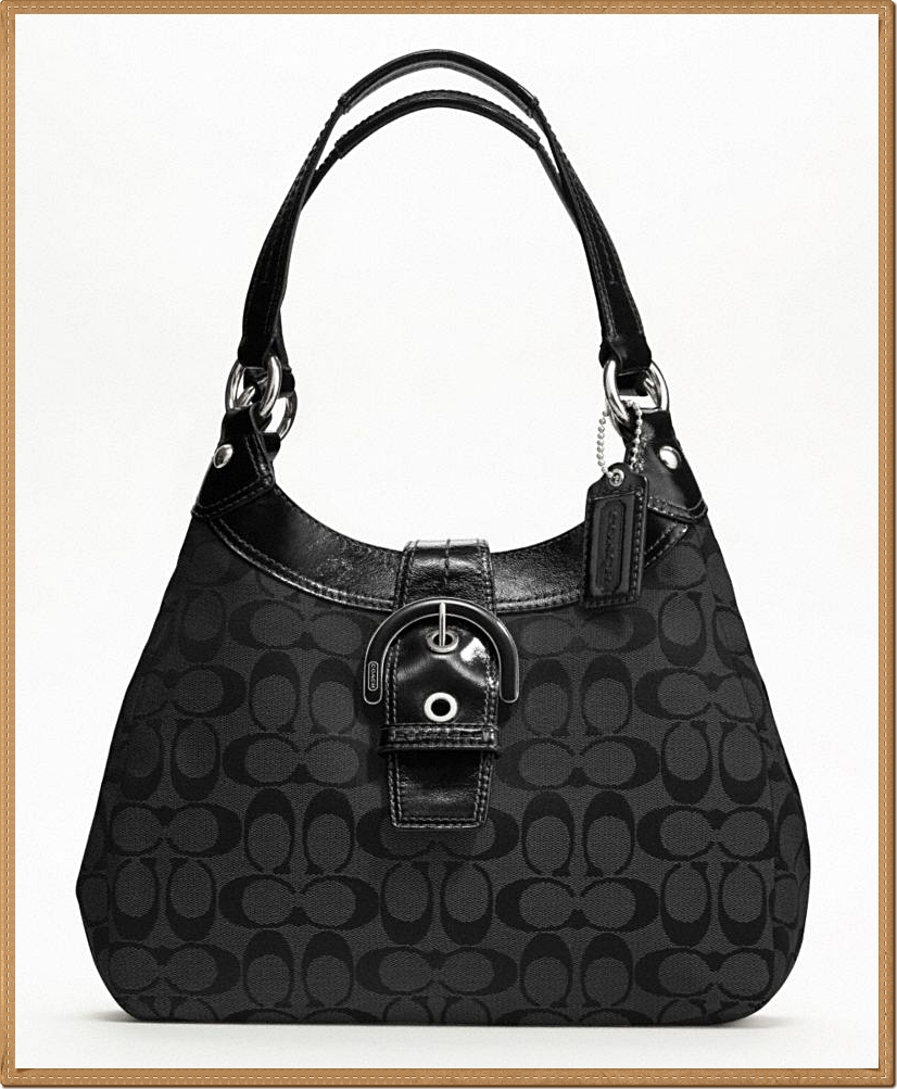 Coach Soho Signature Hobo 17094 - Black