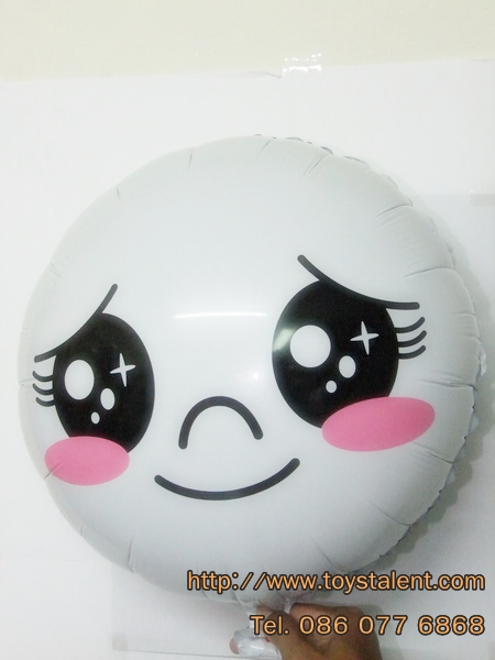 ลูกโป่งฟลอย์ หน้าสติกเกอร์ไลน์ LINE ทรงกลม - LINE Face Foil Round Balloon / Item No.TL-A103