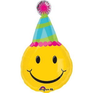 ลูกโป่งฟลอย์นำเข้า Smiley Birthday / Item No. AG-26786 แบรนด์ Anagram ของแท้