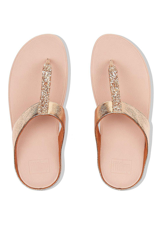 Fitflop Fino Glitzy Rose Gold ของแท้ นำเข้าจาก USA และ UK