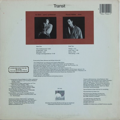 Ira Stein And Russel Walder - Transit 1Lp
