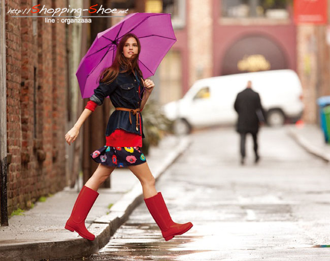 Crocs Wellie Rain Boot - Cranberry / Mulberry ของแท้ Outlet ไทยและอเมริกา