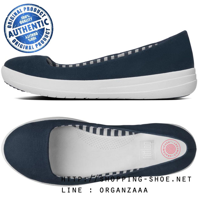 Fitflop F-Sporty Ballerina Canvas Supernavy ของแท้ นำเข้าจาก USA และ UK