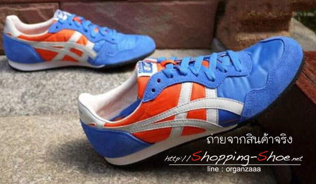 Onitsuka Tiger Serrano - Blue / Orange ของแท้ มีกล่อง ป้ายครบ