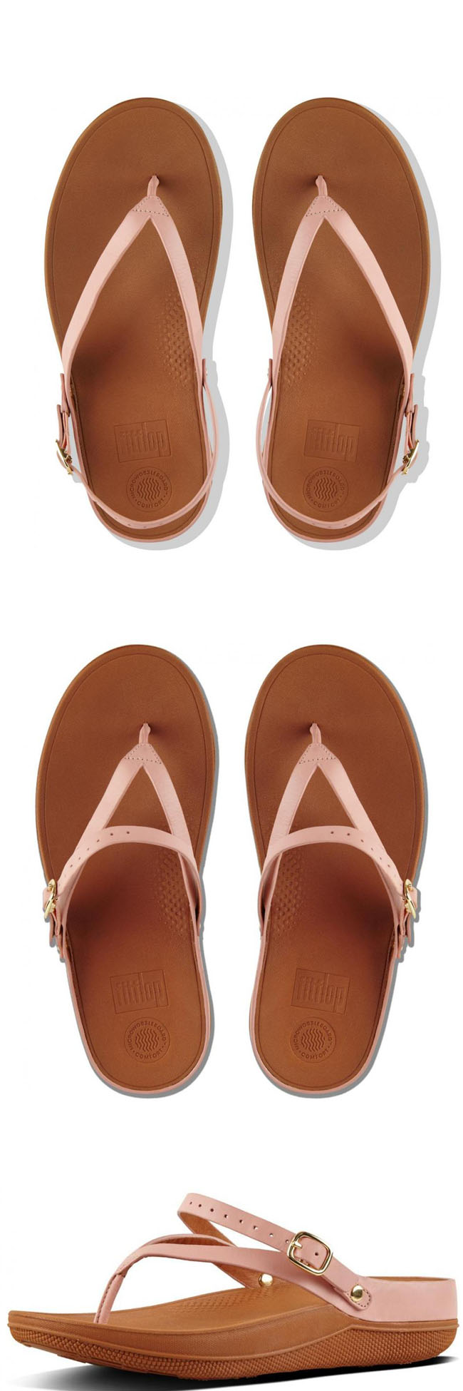 Fitflop Flip Leather Dusky Pink ของแท้ นำเข้าจาก USA และ UK