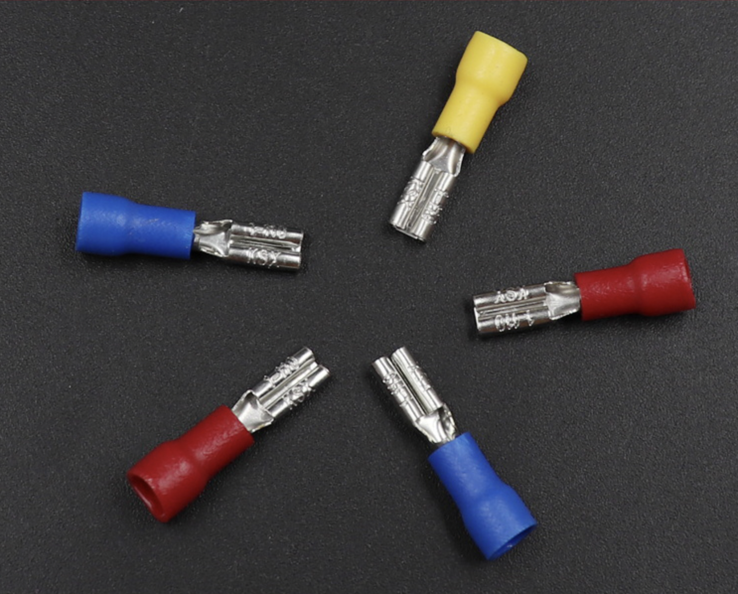 (100ตัว) [TMN] FDD1-110 (10Amax) หางปลาเสียบแบนสำหรับ TAB 2.8 เข้าสาย 0.5-1.5mm2(22-16AWG)