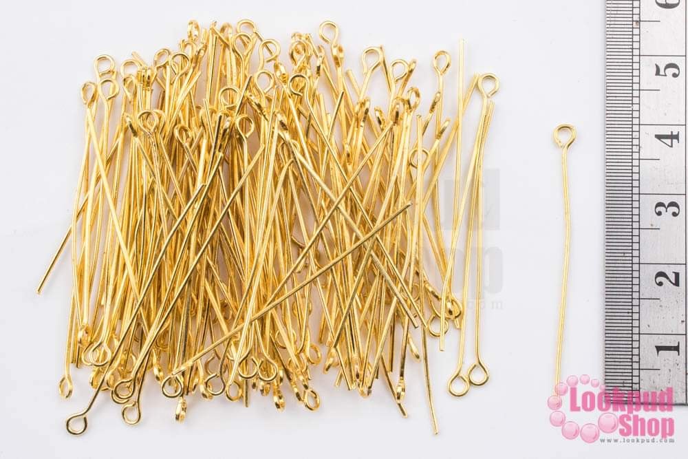 ตะปูเลข9หรืออายพิน สีทอง 40มิล (1ถุง/1กิโล)