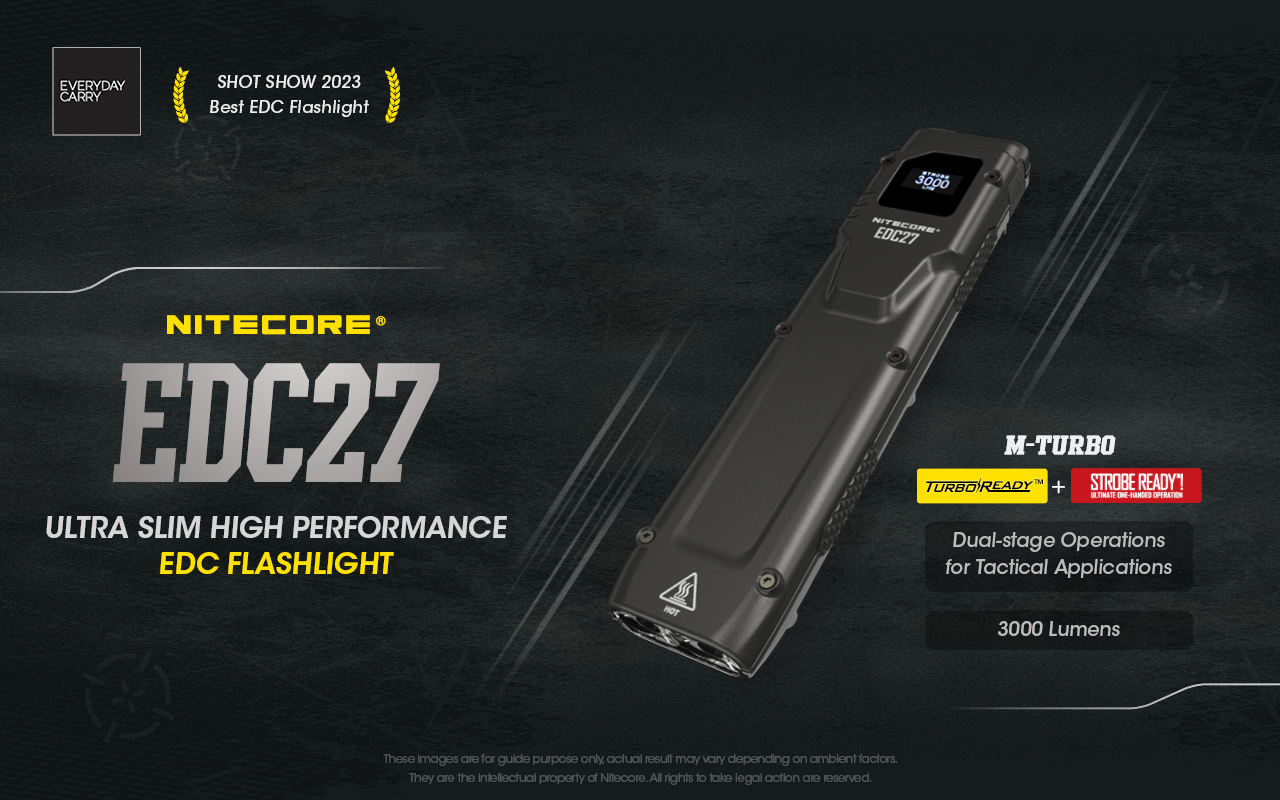ไฟฉายคุณภาพ Nitecore EDC27 3000ลูเมน
