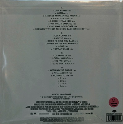 Ost.007 No Time To Die 2Lp N.