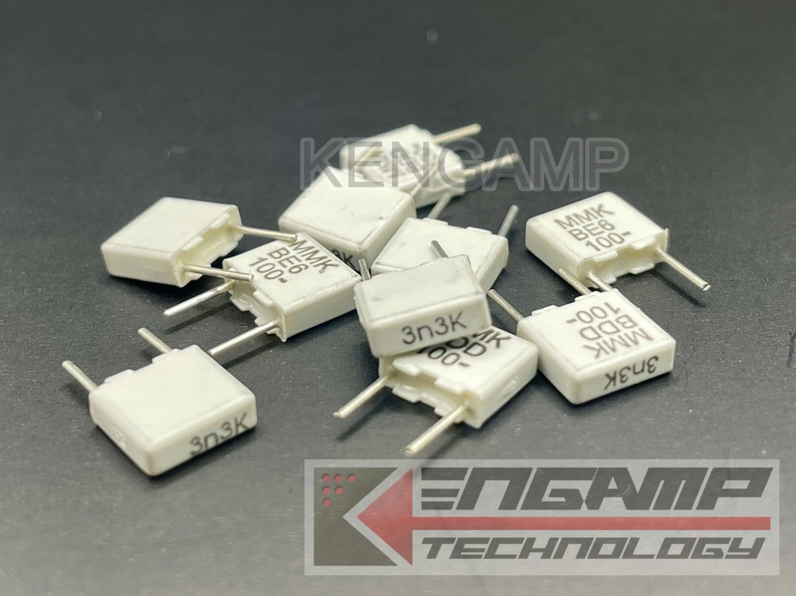 (10ตัว) 0.0033uF/100V 3n3K100V EVOX MMK5 10% 2.5x7.2 H6.5mm P=5