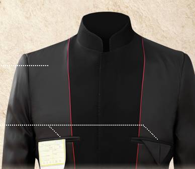 สีพิเศษ!!สูท คอจีนกระดุมดำ Size No.36 38 40 42 44 46 ดำมังกร