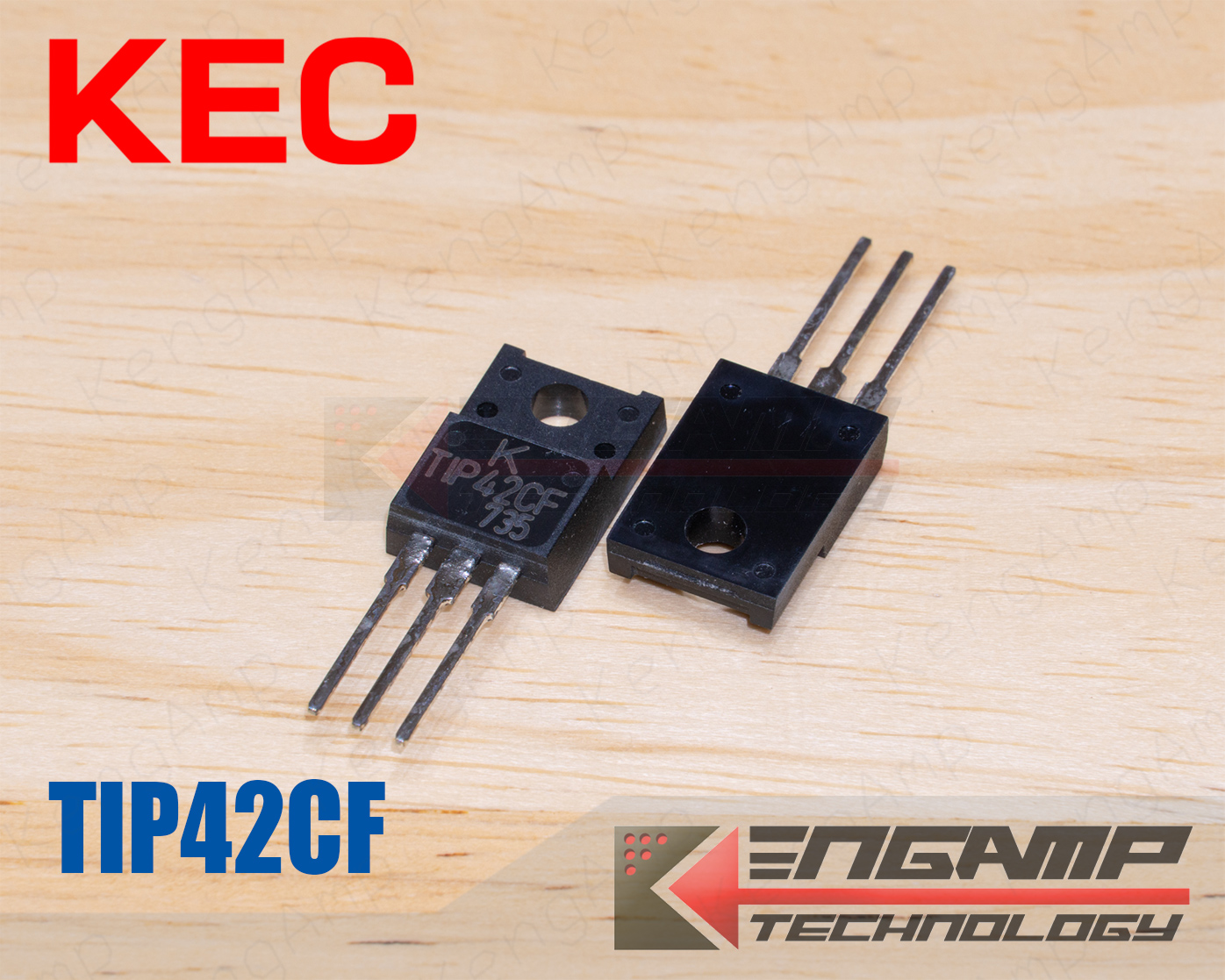 (มีตัวเลือก) TIP41CF หรือ TIP42CF KEC NPN หรือ PNP 6A 100V
