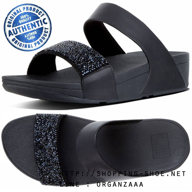 Fitflop Sparklie Crystal Slide Black ของแท้ นำเข้าจาก USA และ UK