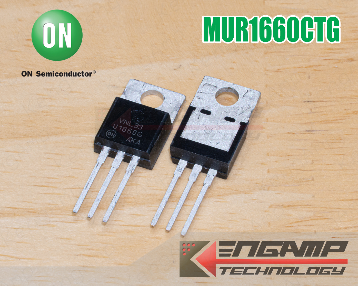 (1ตัว) [DIOD] UF DIOD MUR1660CTG ON/FSC 16A 600V