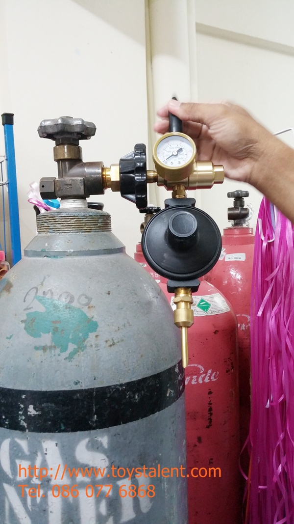 รุ่นใหม่! หัวจ่ายก๊าซฮีเลียม Nozzle Combo แบบ 2 หัว สำหรับถังเหล็กรีฟิว