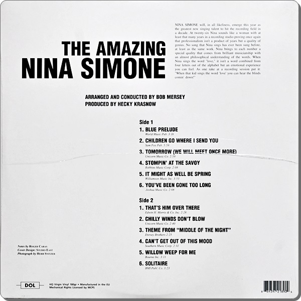 Nina Simone - The Amazing 1Lp New