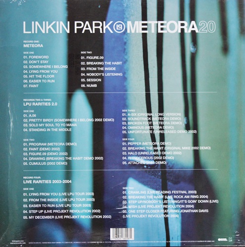 Linkin Park - Meteora Boxset 4Lp (20th Anniversary) New
