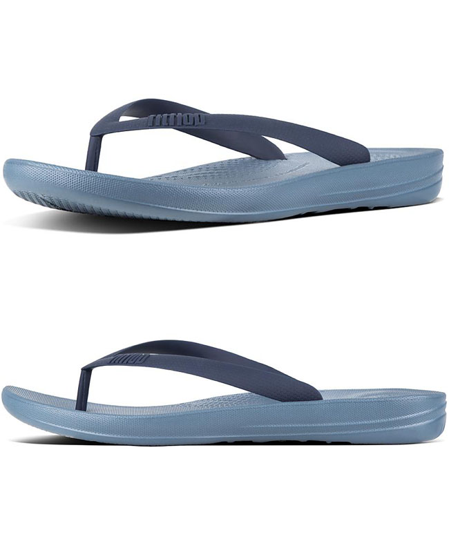 Fitflop Men's Iqushion Ergonomic Flip Flop Sea Blue ของแท้ นำเข้าจาก USA และ UK