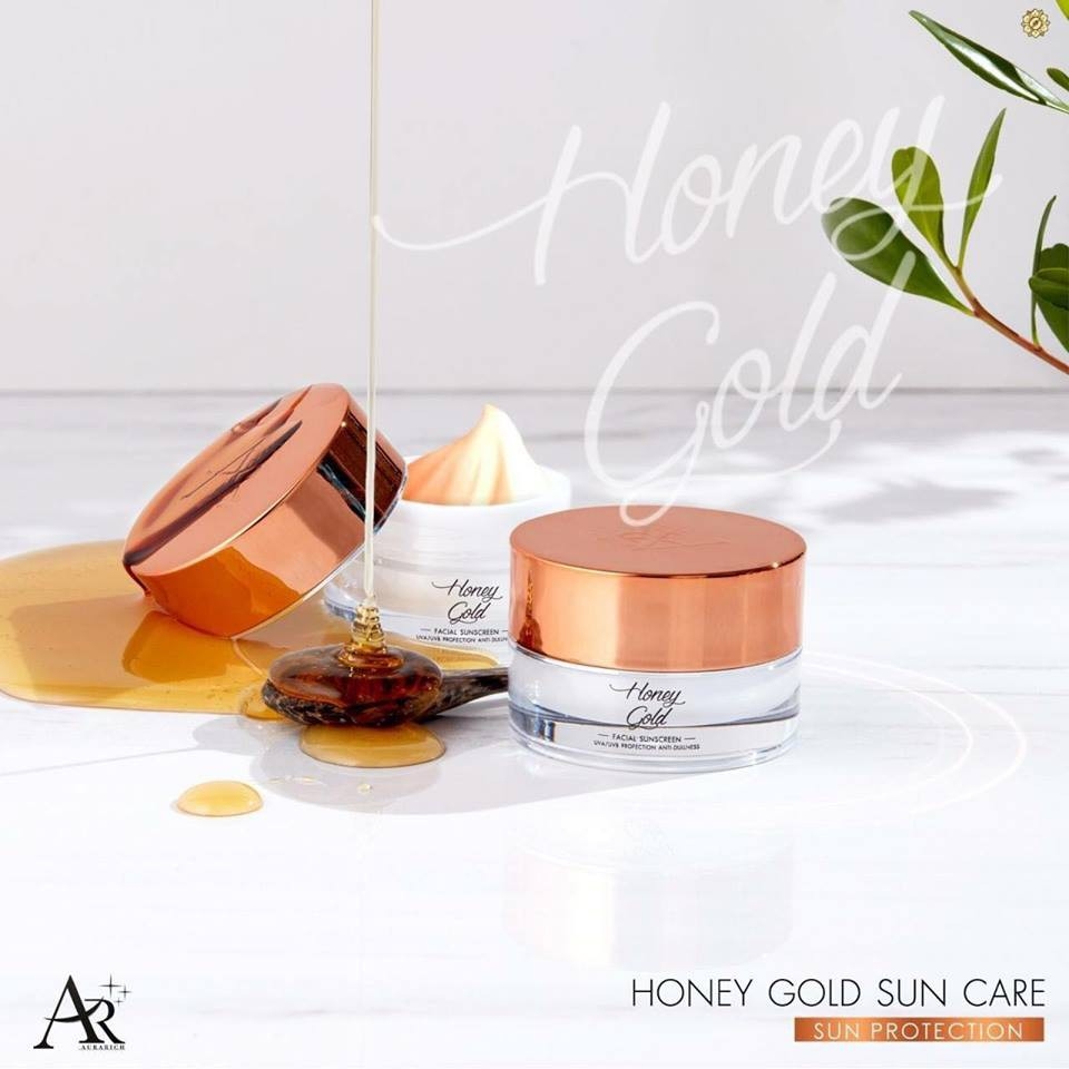 ครีมกันแดดออร่าริช ครีมกันแดดน้ำผึ้งทองคำ Aura Sunscreen SPF 50