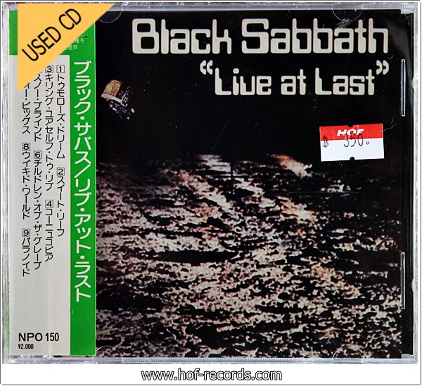 Black Sabbath - Live At Last (Japan) Used Cd VG++