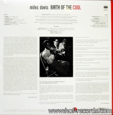 Miles Davis - Birth Of The Cool 1Lp N.