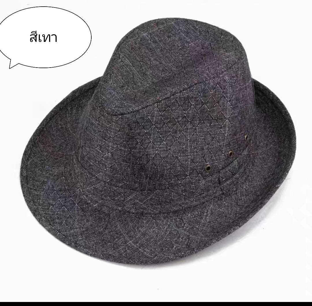หมวกไนล่อน หมวกปีกรอบ วินเทจ แฟชั่น ผู้ชายอังกฤษ รูระบาย ลายสก็อต สีน้ำตาล เบจ เทา น้ำตาลอ่อน ดำ
