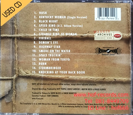 Deep Purple - The very best of (๋US) Used CD 1 CD VG++