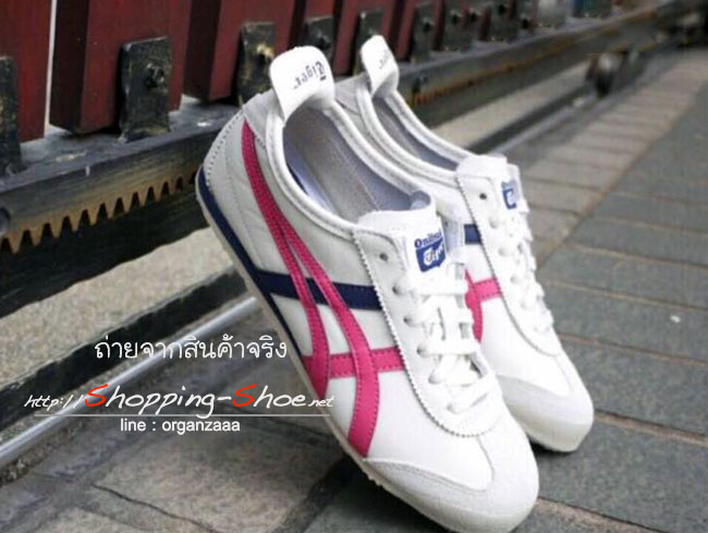 Onitsuka Tiger Mexico 66 - Off White / Hot Pink ของแท้ มีกล่อง ป้ายครบ