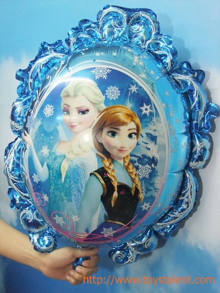 ลูกโป่งฟลอย์การ์ตูน เจ้าหญิงโฟรสเซนต์ เอลซ่า แอนนา ล้อมกรอบ - Frozen Princess Foil Balloon / Item No. TL-A116