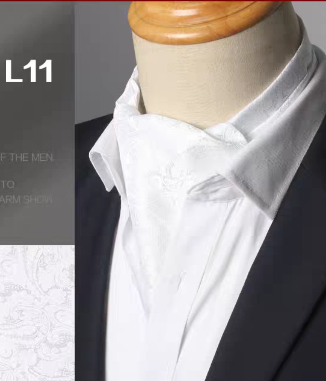 ผ้าผูกคอ ผ้าพันคอ ไทผูกคอ ไหมซาติน เล่นลาย คละแบบ สี ระบุรหัส