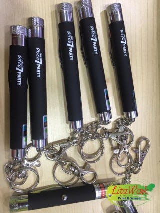 สกรีนปากกาเลเซอร์ DISCO 7 PARTY