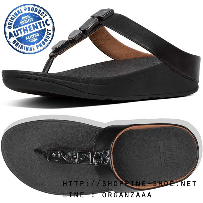 Fitflop Fino Shellstone Black ของแท้ นำเข้าจาก USA และ UK