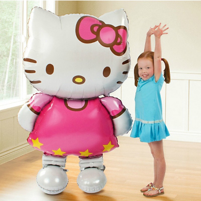 ลูกโป่งฟลอย์นำเข้า Air Walker คิตตี้ ตัวใหญ่ 30"x50" HELLO KITTY AIRWALKER / Item No.TQ-A2347601 แบรนด์ Anagram ของแท้