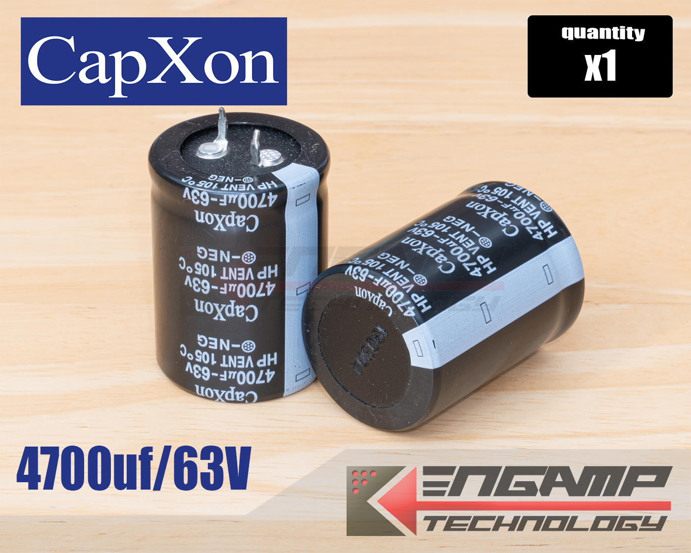 (1ตัว) [E-CAP] 4700uF/63V 105ºC CAPXON HP VENT 30x40mm P=10mm