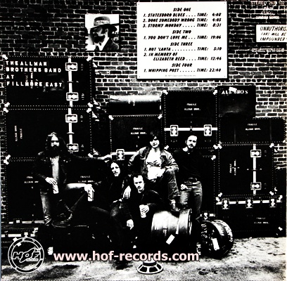 Allman Brothers Band - At Fillmore East 1971 2lp